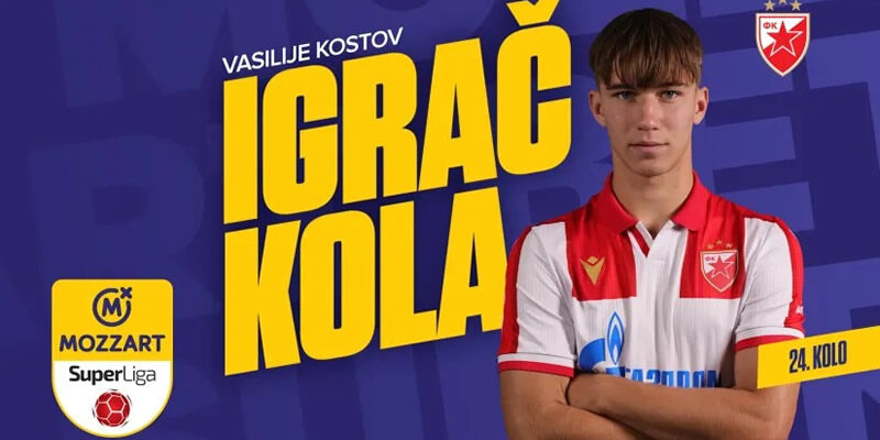 Najbolji igrač 24. kola Mozzart Bet Super lige Srbije – Vasilije Kostov