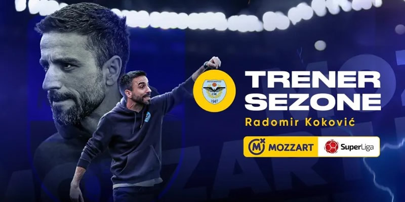 Najbolji trener Mozzart Bet Super lige Srbije – Radomir Koković